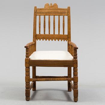 A 18th/19th century wooden chair.