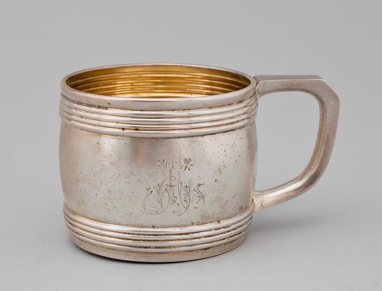 MUGG, silver, Iwan Petrowitsch Chlebnikow, Moskva 1881. Vikt ca 150 gram.