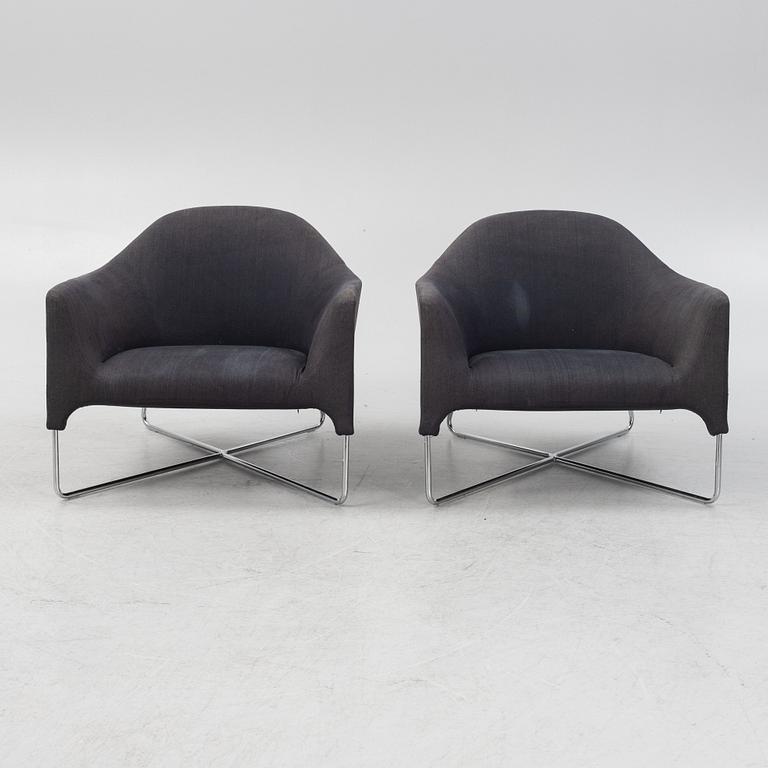 Carlo Colombo, a pair of 'Bali' armchairs, Poliform.