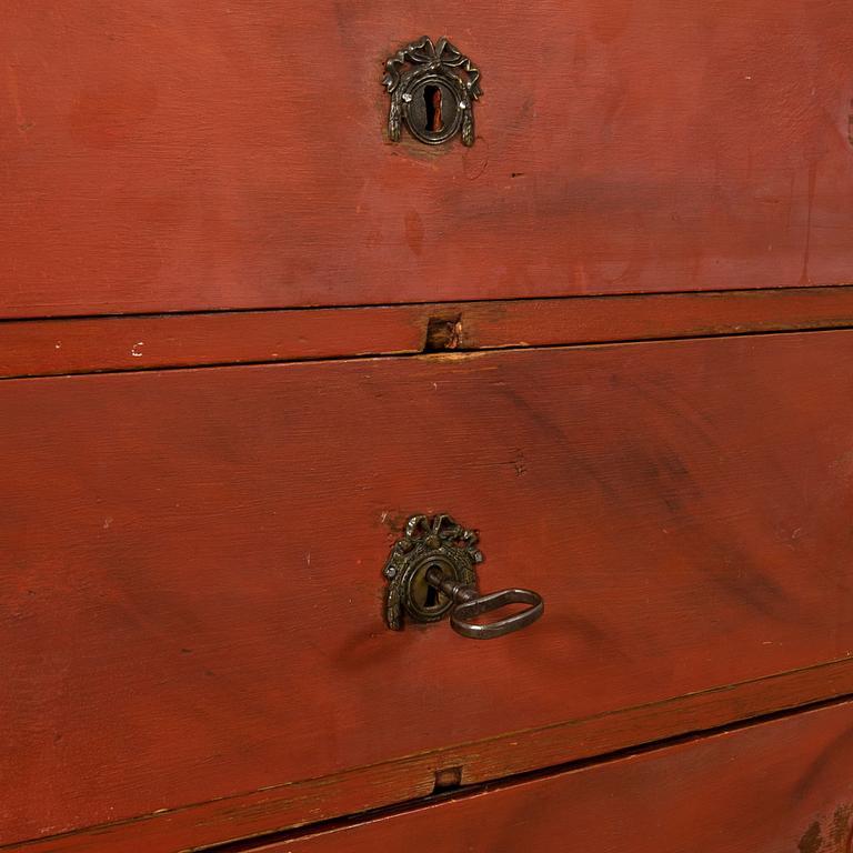 Bureau in the Gustavian style, 19th century.