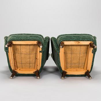 Ilmari Lappalainen, a pair of 1950's 'Laila' armchairs for Asko, Finland.
