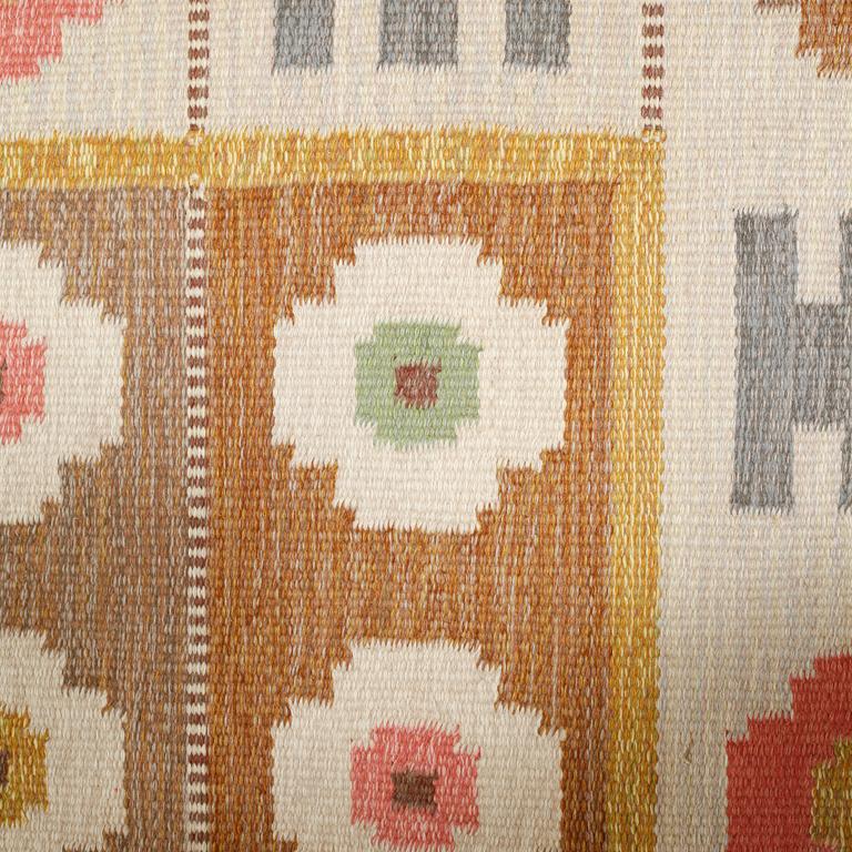 A flat weave signed AW, around the mid 20th century, 200 x 138 cm.