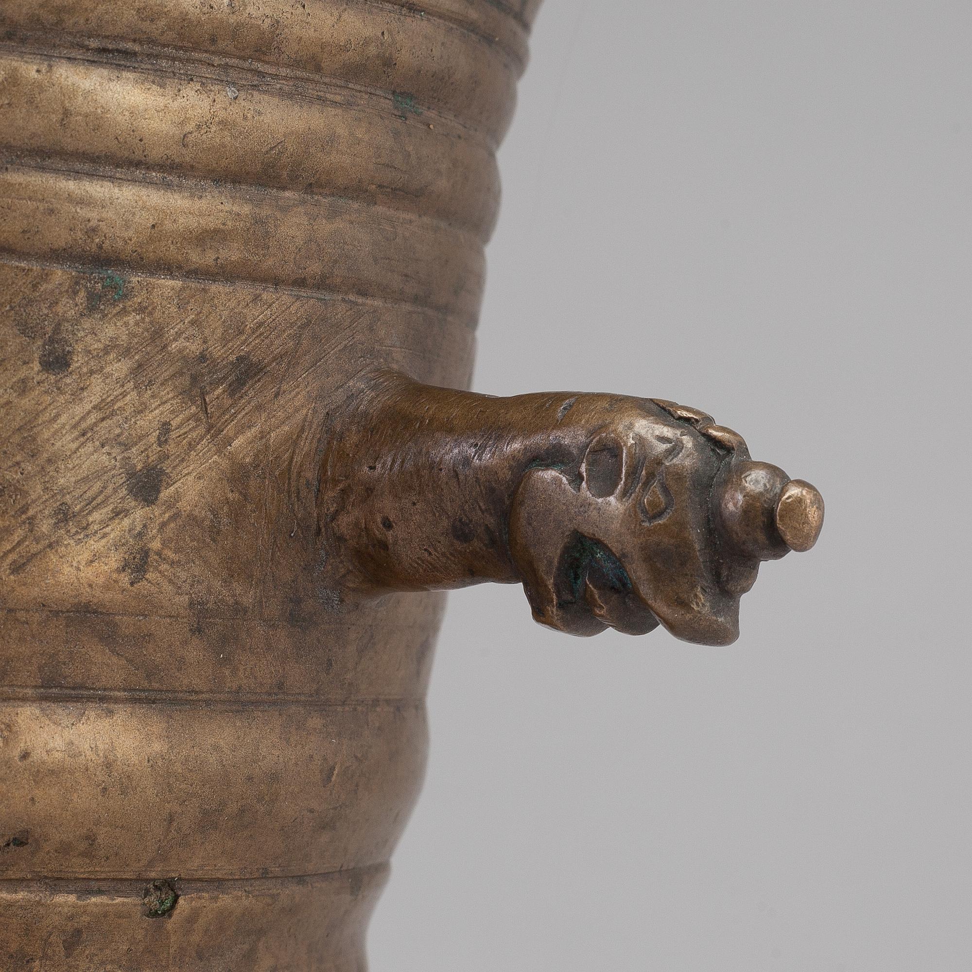 A BRONZE MORTAR FROM AROUND YEAR 1900.