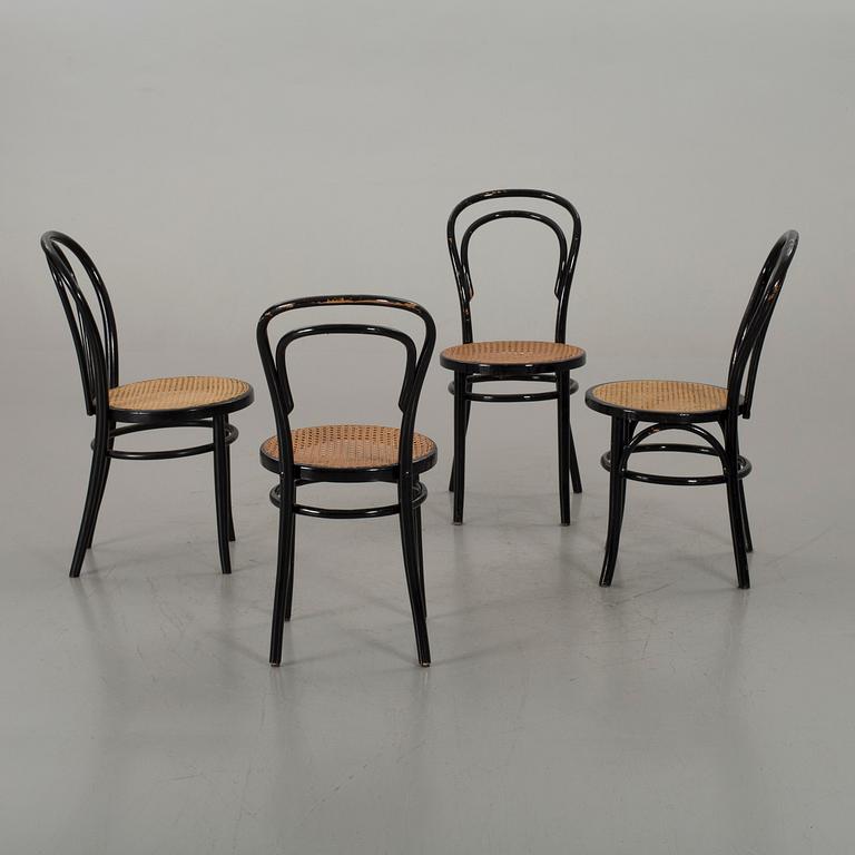 FOUR BENTWOOD CHAIRS SECOND HALF OF 20TH CENTURY,