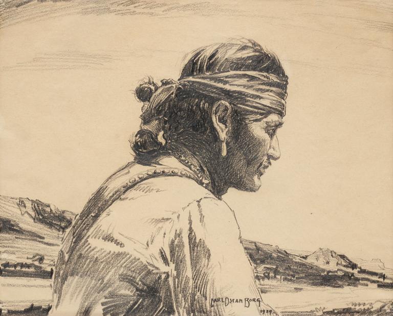 Carl Oskar Borg, "Navajo-indian".