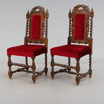 STOLAR, 1 par, 1800-talets andra hälft.