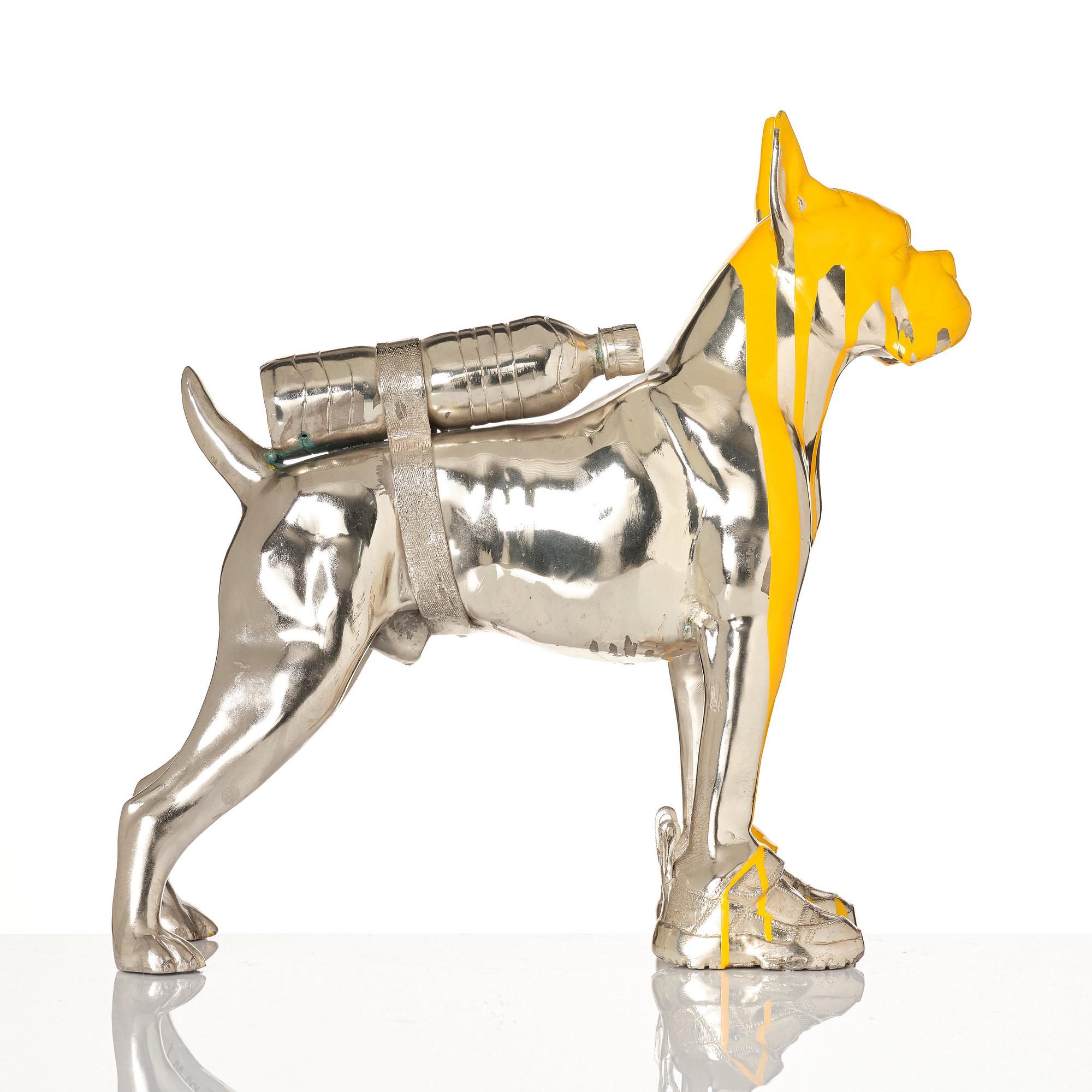 William Sweetlove, 'Cloned French Bulldog with Pet Bottle'.