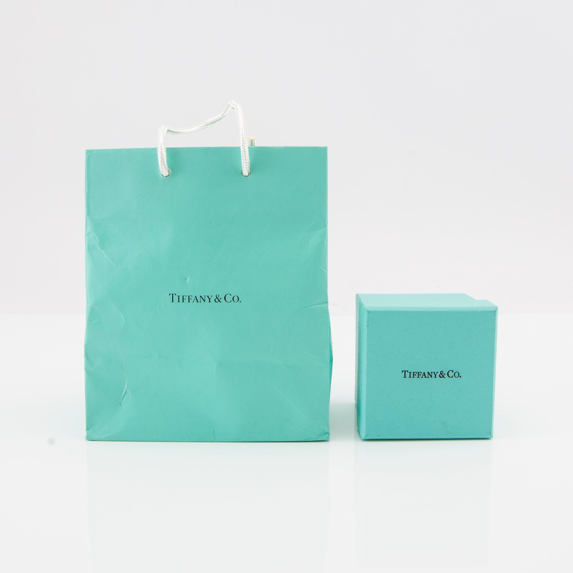 Tiffany & Co, ring "Flat band ring" 950 platina.