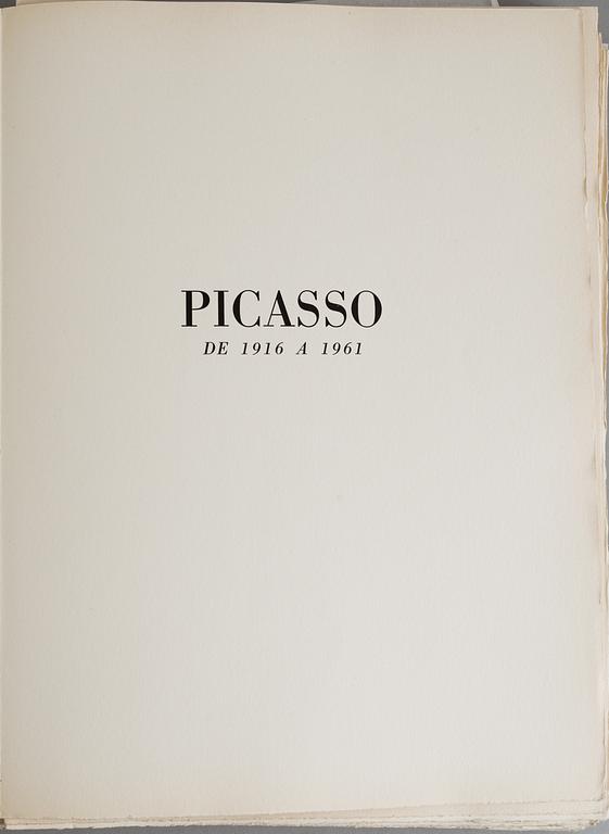 PABLO PICASSO ,  book comprising of 24 lithographs, signed by the artist and the author.