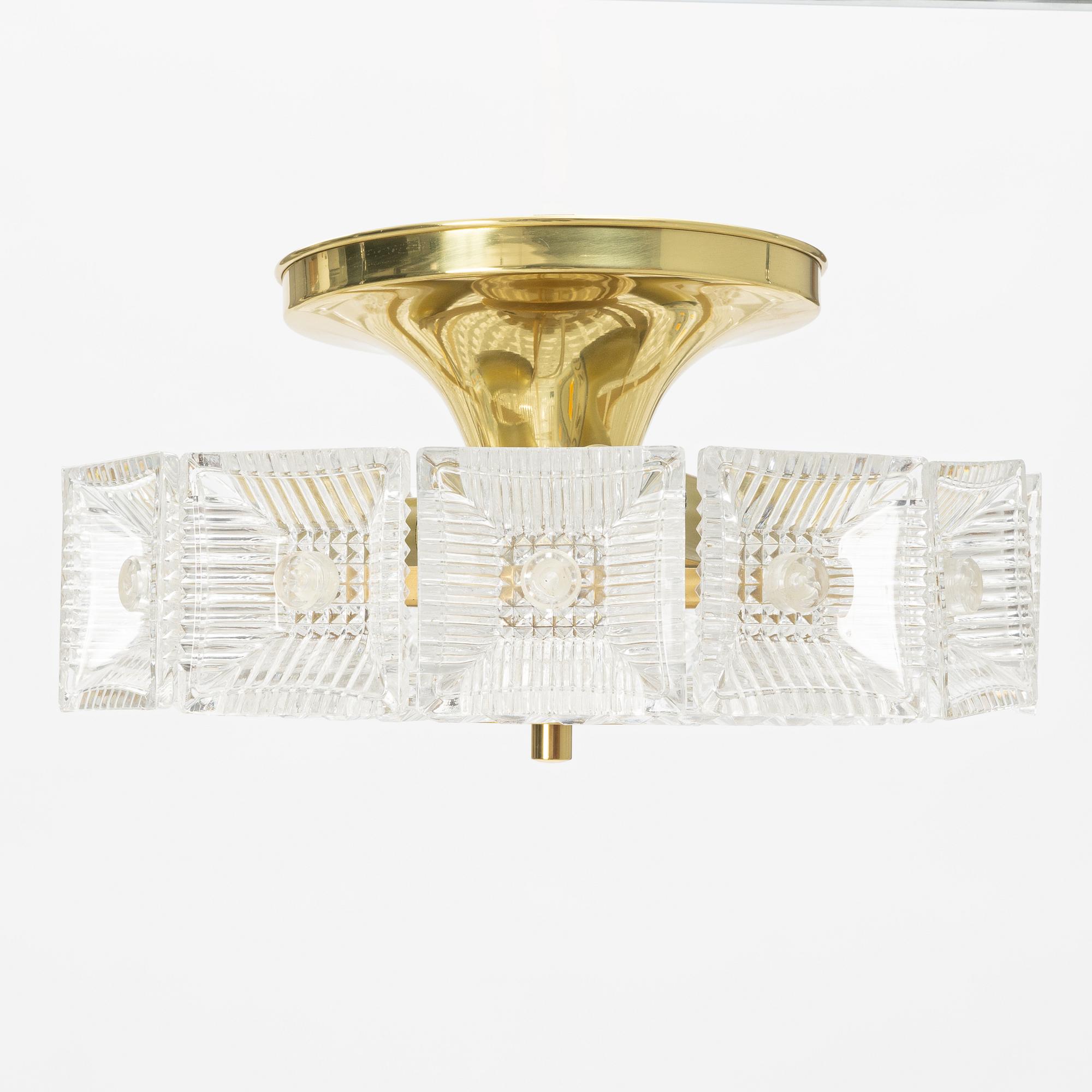 Carl Fagerlund, taklampa, Orrefors/ÖIA.