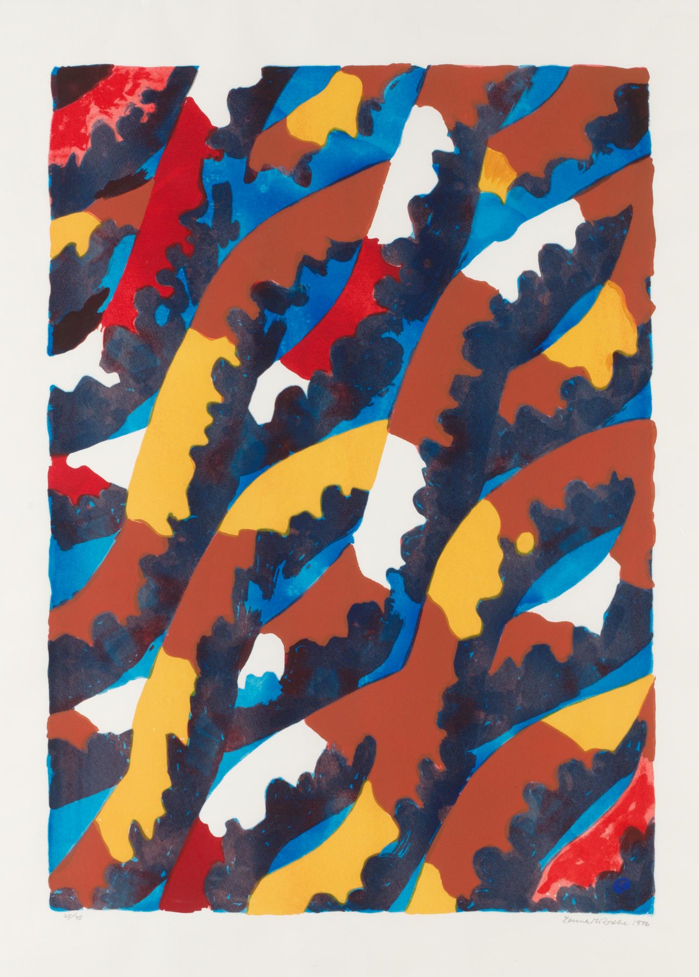 Lennart Rodhe, Komposition med blad.