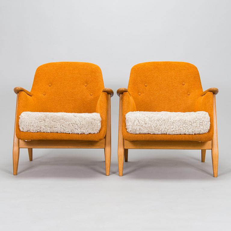 Svante Skogh, a pair of 1950's 'Pallas' armchair for Asko Finland.