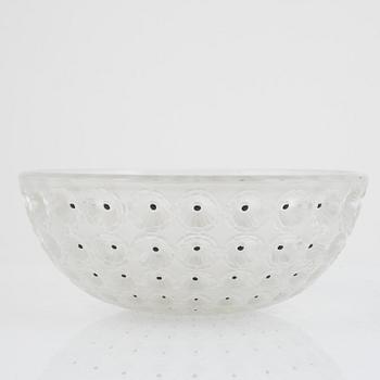 A "Nemours" glass bowl, Lalique, France, after 1945.