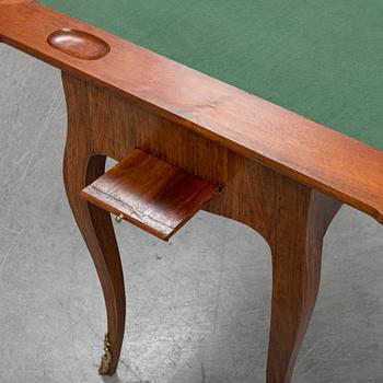 A Swedish Rococo folding top game table by Johan Wilhelm Metzmacher (master in Stockholm 1769-1783).