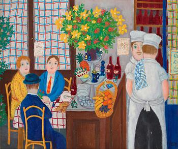 569. Lennart Jirlow, At the bistro.