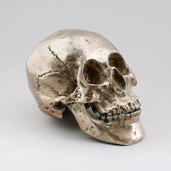 SKULPTUR, försilvrad mässing, sent 1900-tal.