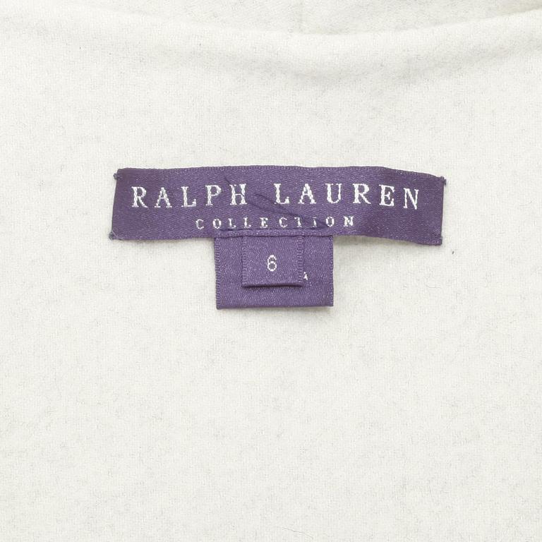 RALPH LAUREN collection, a black and white wool and cashmere jacket, size 6.