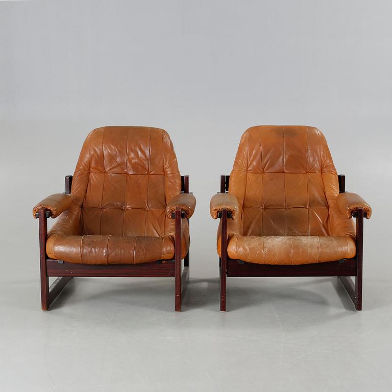 A pair of lounge chairs, 'MP 173', by Percival Lafer, MP Lafer, Brazil, purchased 1976.