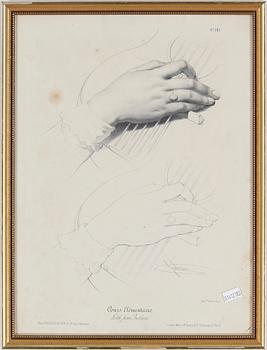 OKÄND KONSTNÄR, 5 gravyrer, Paris 1800-talets andra hälft.