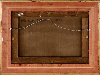 OKÄND KONSTNÄR, olja på duk. Bär sign W Stein, 1800-talets slut.