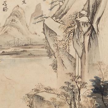 Unidentified artist, Mountainscape, Qing dynasty.