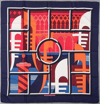 HERMÈS, silk scarf "Rialto".