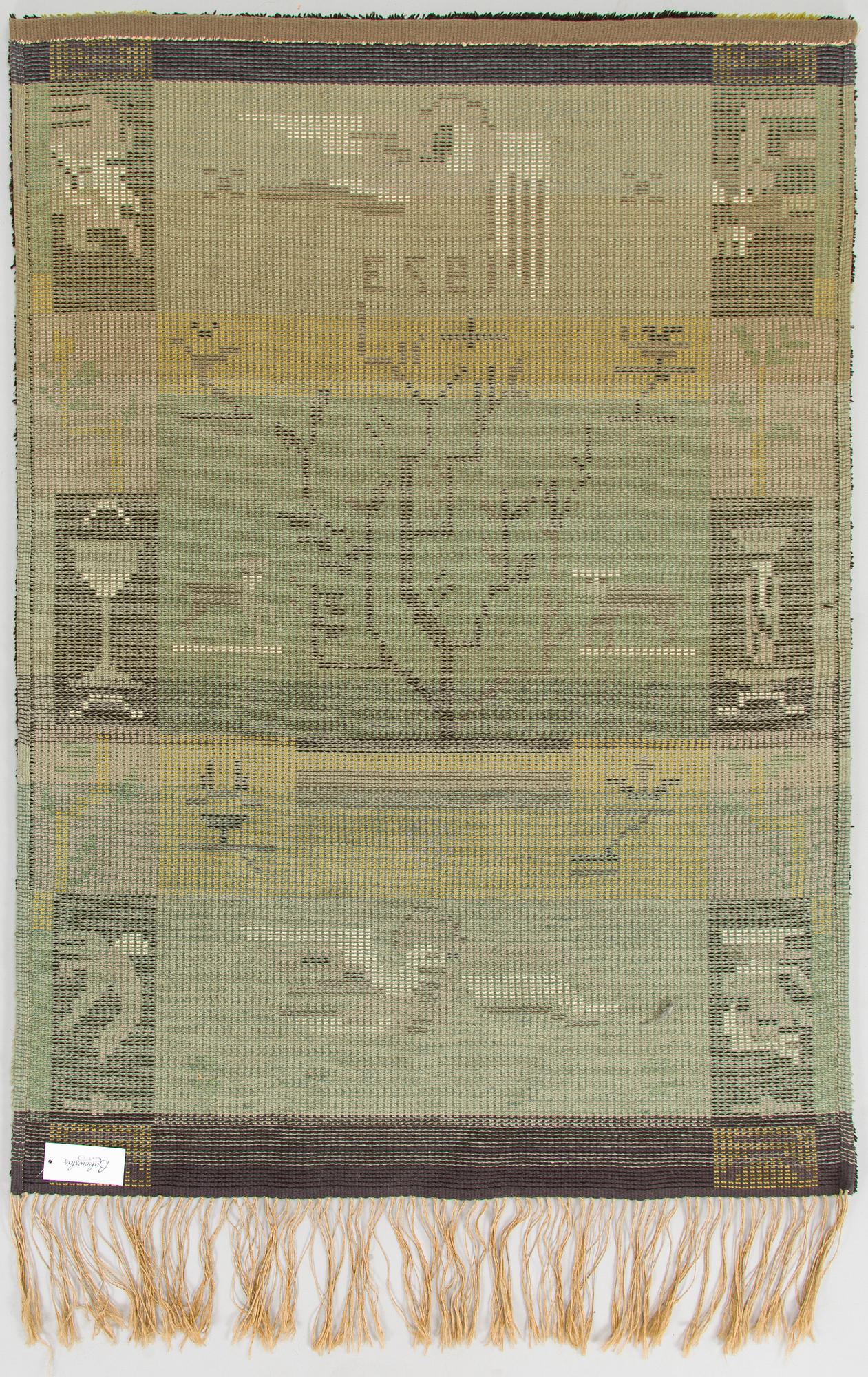 Margareta Ahlstedt-Willandt, rya, modell för Neovius. 153 x 110 cm.