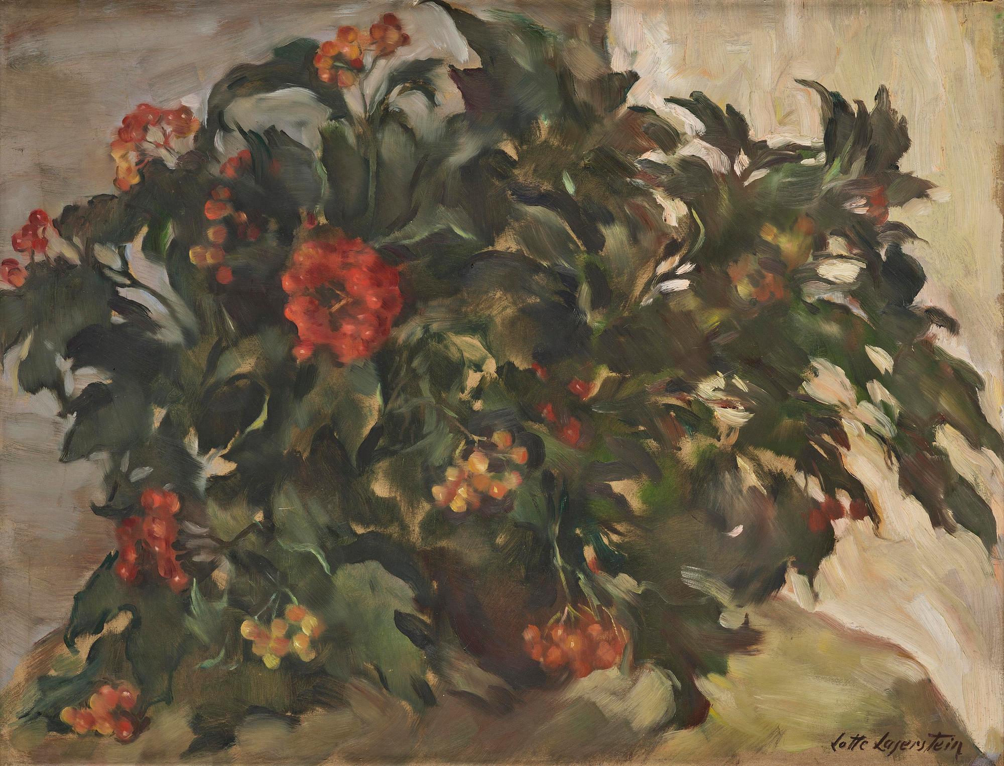Lotte Laserstein, Still Life with Rowan Berries.