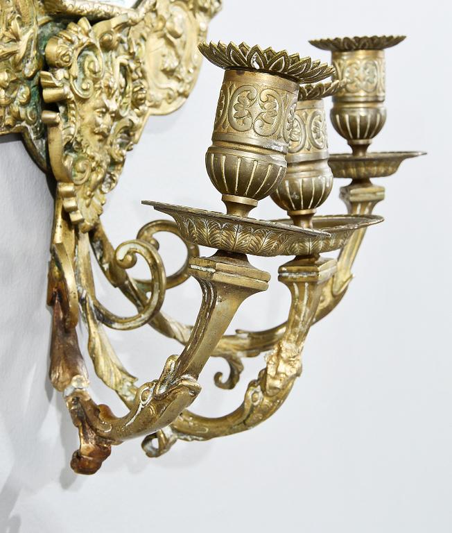 SPEGELLAMPETTER, ett par, 1800-talets andra hälft.