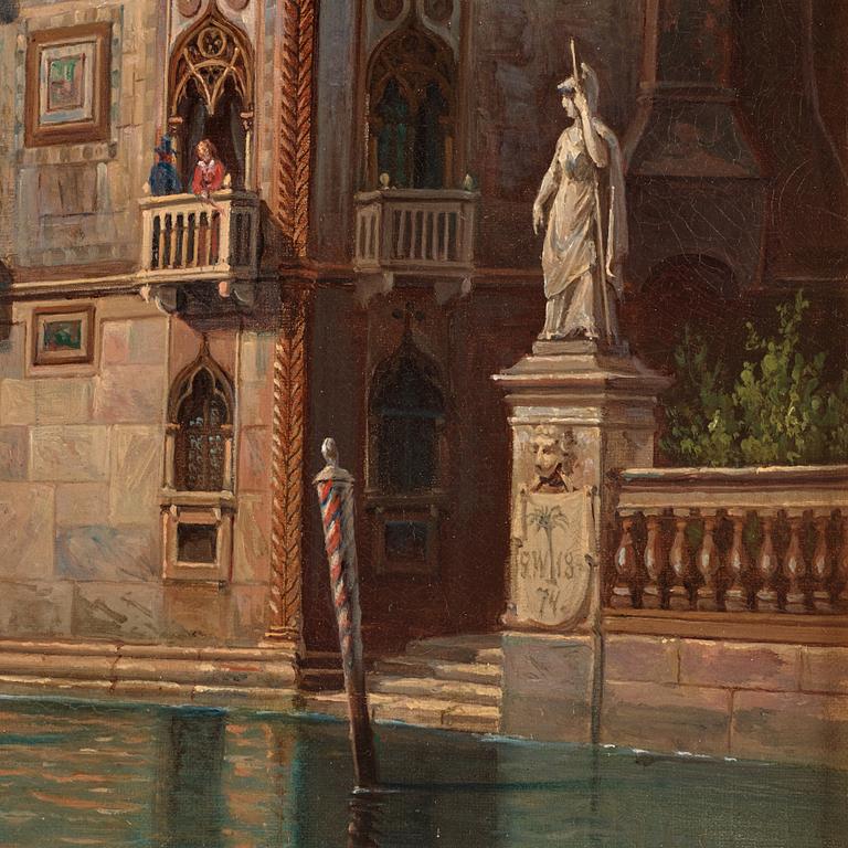 Gustaf Wilhelm Palm, "Vue af Palazzo Cà d'Oro i Venedig".