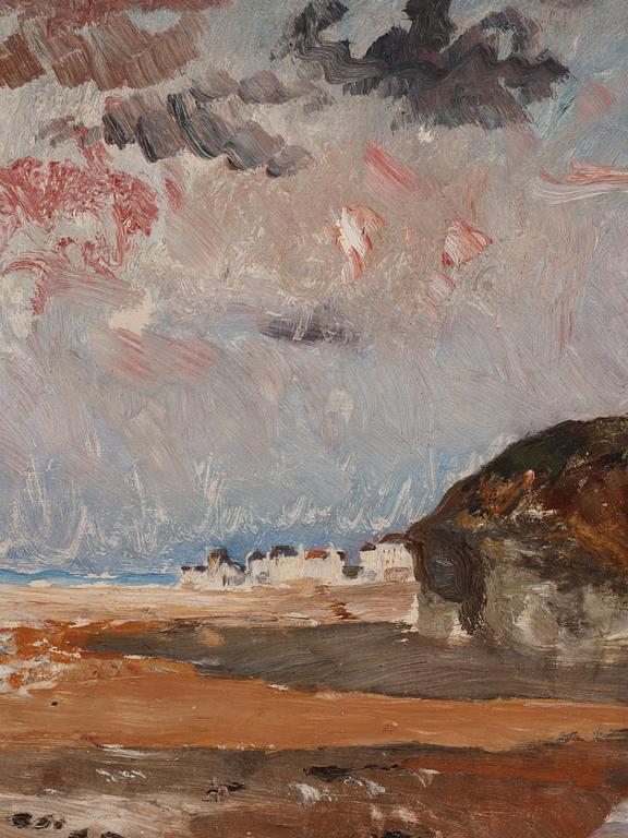 Carl Fredrik Hill, Coastal Landscape, Luc-sur-Mer (towards the Cliff of Lion-sur-Mer).