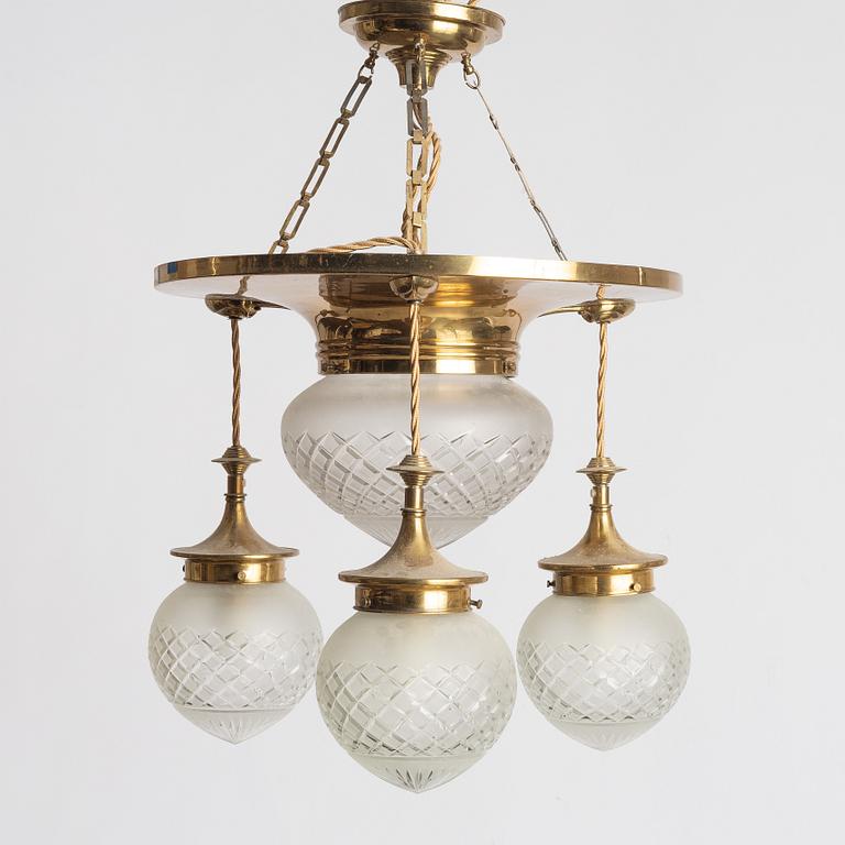 Taklampa, jugend, 1900-talets början.