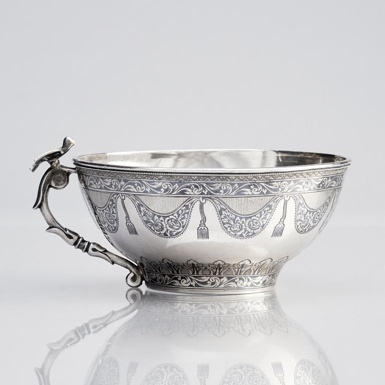 Skål/kopp, silver, Van, Khane Kian, Osmanska riket / Armenien, omkring 1890-1910.