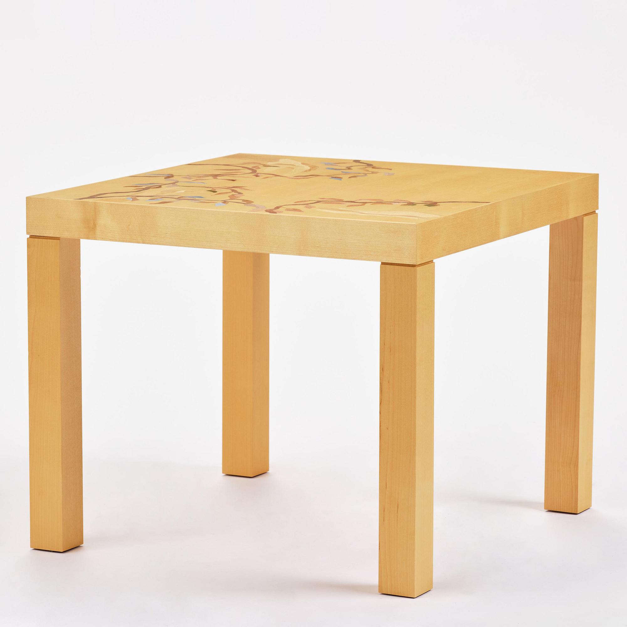 Klara Knutsson, a unique table, "Ornament", executed at Malmstens LiU, Stockholm, 2021.