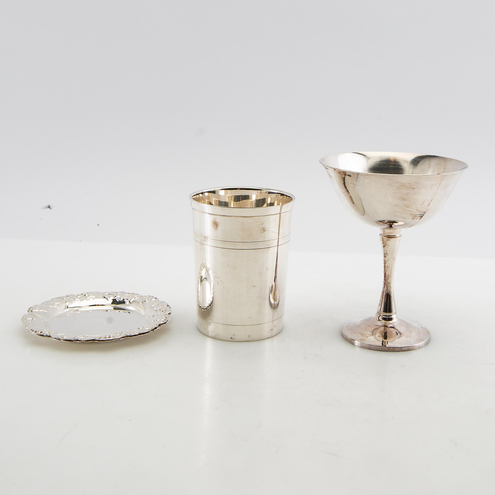 Drink set 27 dl 20th century mid/second half of the century, silver plate.