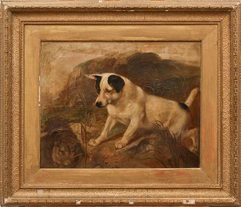 WALTER HARROWING, olja på duk, sign och dat 1876.