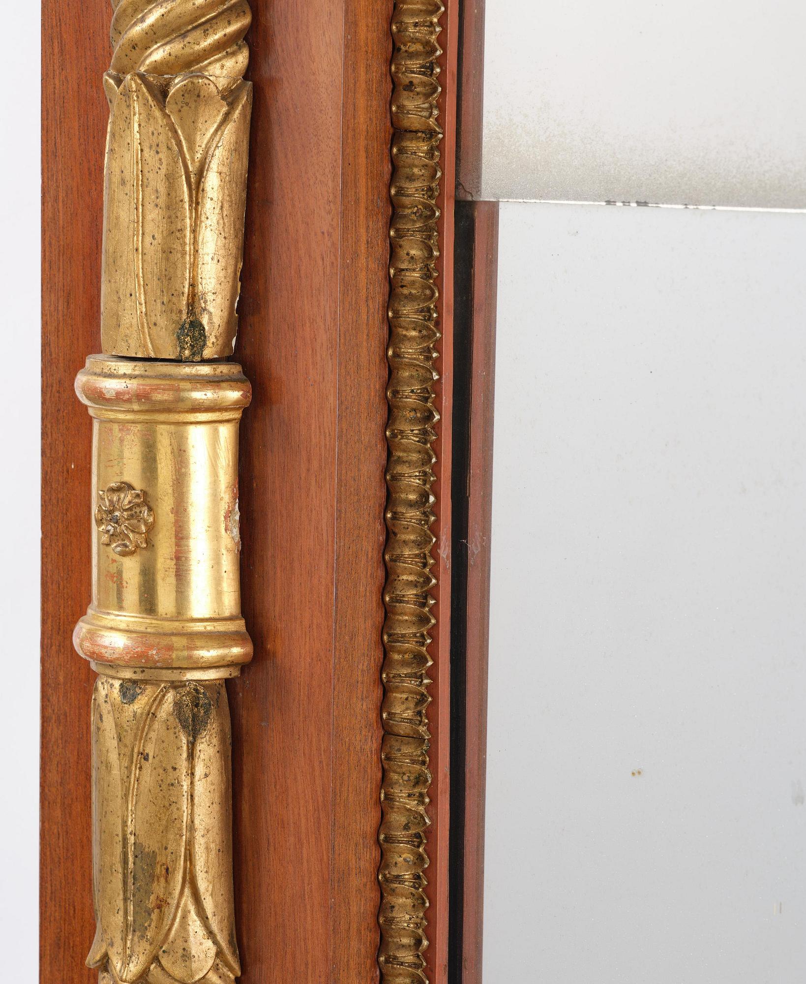 Spegel, av Johan Martin Berg  (spegelfabrikör i Göteborg 1803-37), Empire.