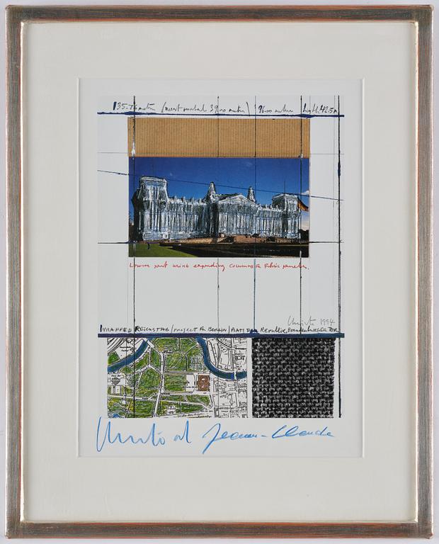 Christo & Jeanne-Claude, ”Wrapped Reichstag-project for Berlin".