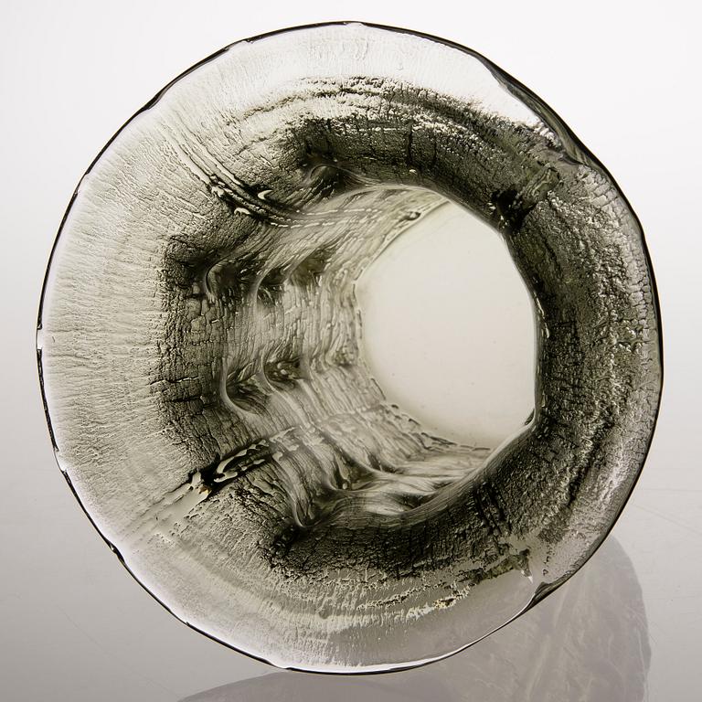 A 'Finlandia' glass vase for Iittala, signed Timo Sarpaneva - 3356. Model designed in 1964.