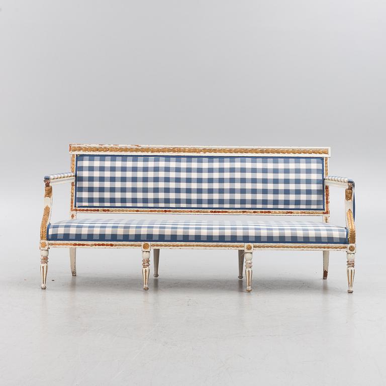 Sofa, Gustavian, late 18th century.