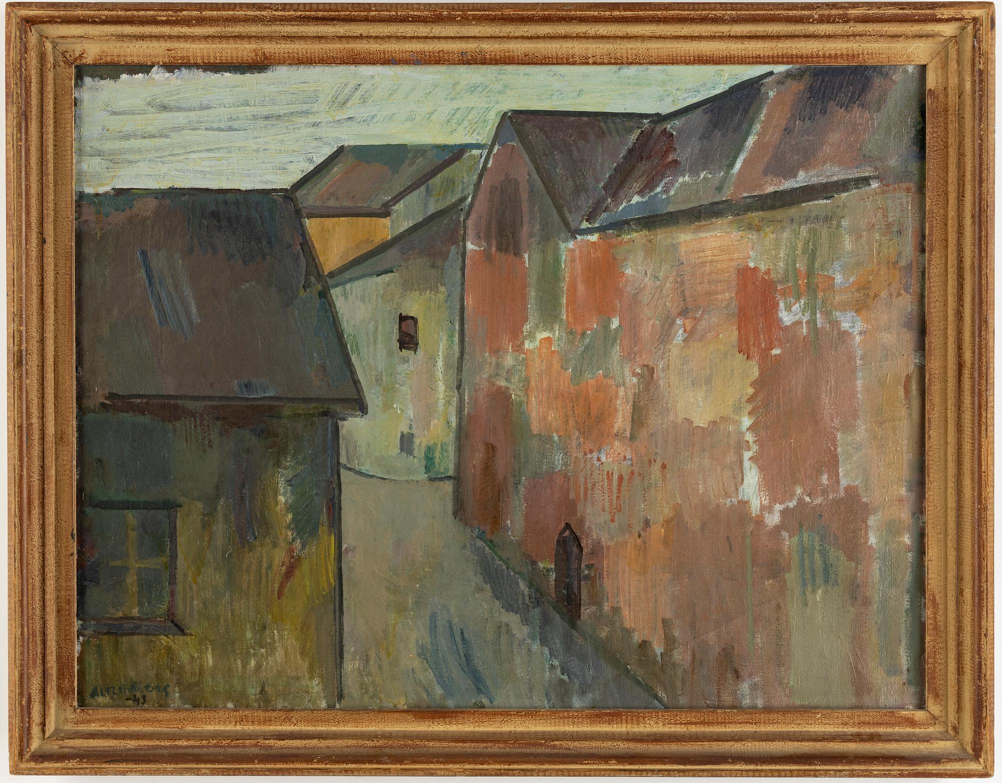 Alf Lindberg, oil on canvas, signed and dated -43.