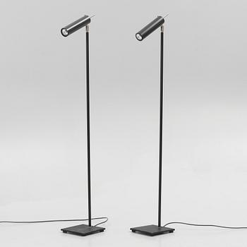Enzo Catellani, a pair of floor lamps, Lucenera 506, Catellani & Smith.