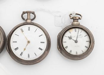 Pocket Watch Collection, 13 pcs, silver/plated gold.