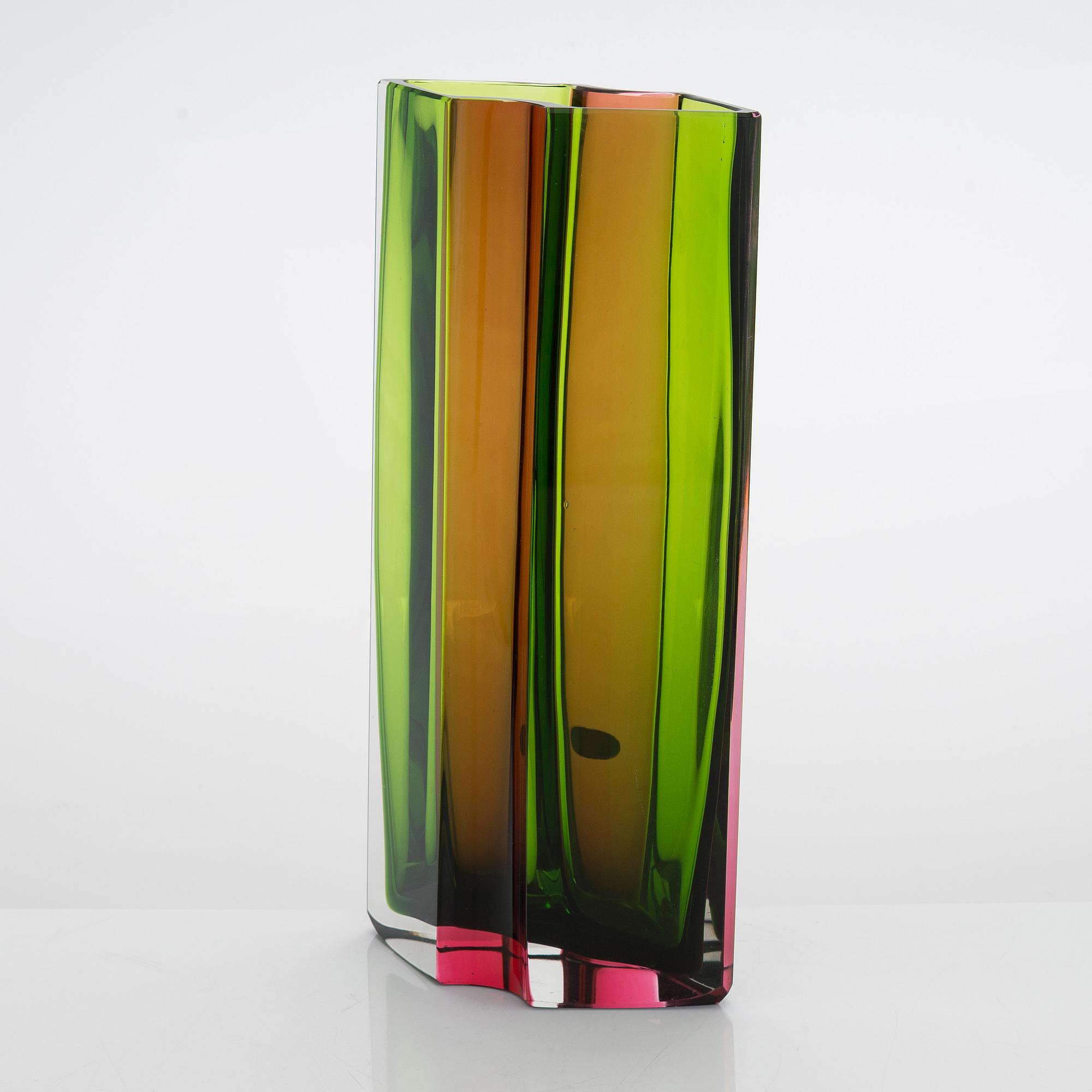 Tapio Wirkkala, vas, modell 2513. Rosenthal, Studio-Line, Ambergin.