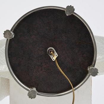 Nils Fougstedt, & Anna Petrus, a pewter and brass floor lamp model A 763, Firma Svenskt Tenn, Stockholm, 1930.