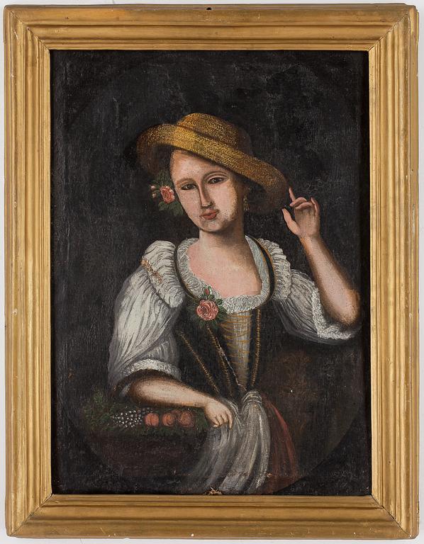 OKÄND KONSTNÄR, olja på duk, 1800-tal.