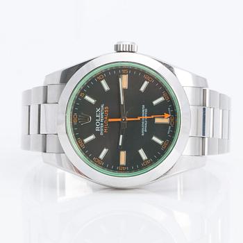 ROLEX, oyster perpetual Milgauss, wrist watch, 40 mm,