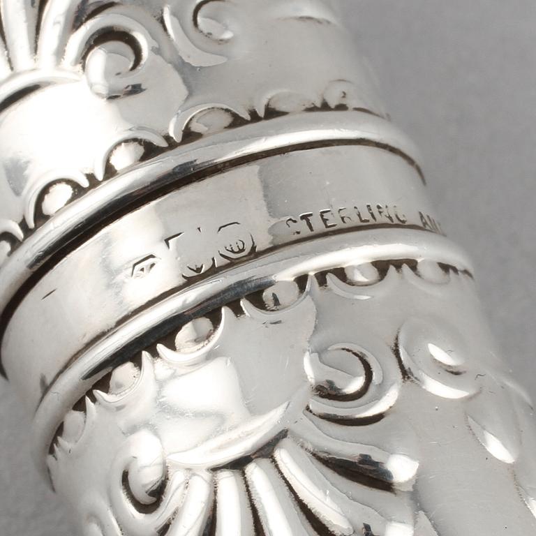 RESEKORKSKRUV, hölje i stearlingsilver, omkring 1900-talets mitt.