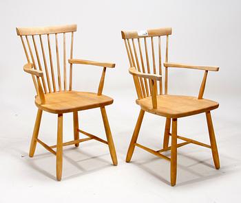 KARMSTOLAR, ett par, "Lilla Åland", Carl Malmsten.