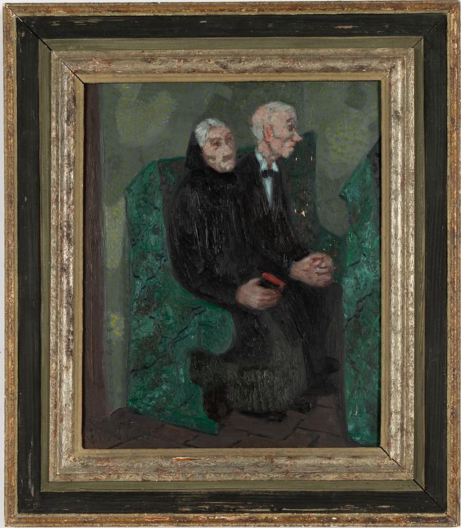 Pelle Åberg, I kyrkbänken.